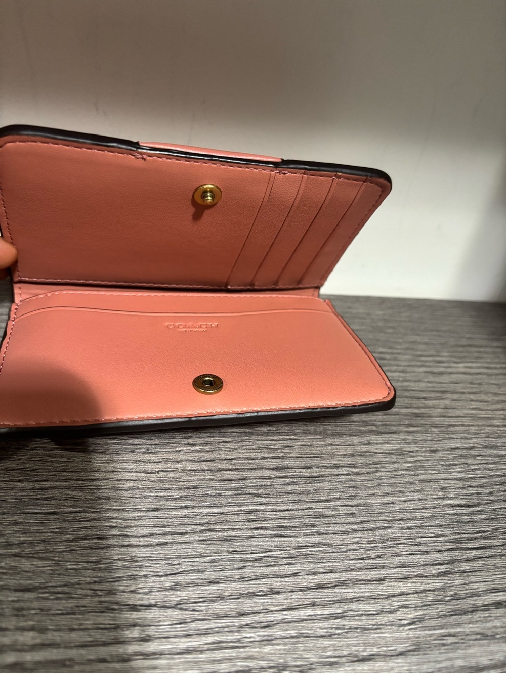 Coach Essential Mini Signature Canvas Slim Card Case Wallet - Picture 7 of 9